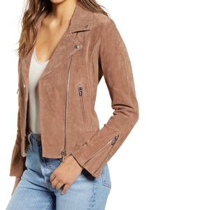 Suede Moto Jacket